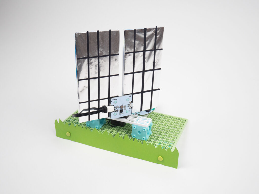 Creative demonstration of the solar panel micro:bit project from the Climate Action Kit