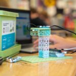 Turtle-Safe Beach Lighting project from the Climate Action Kit sitting on a desk