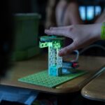 Turtle-Safe Beach Lighting project from the Climate Action Kit sitting on a desk
