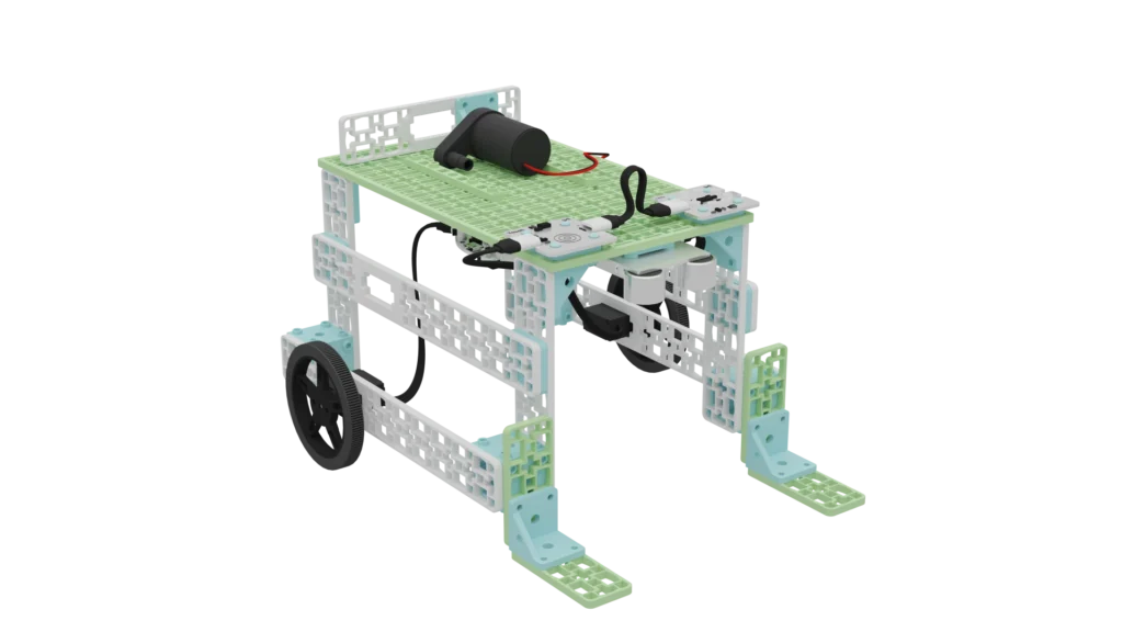 Forward Education's final mobile irrigation vehicle build as a 3D model.