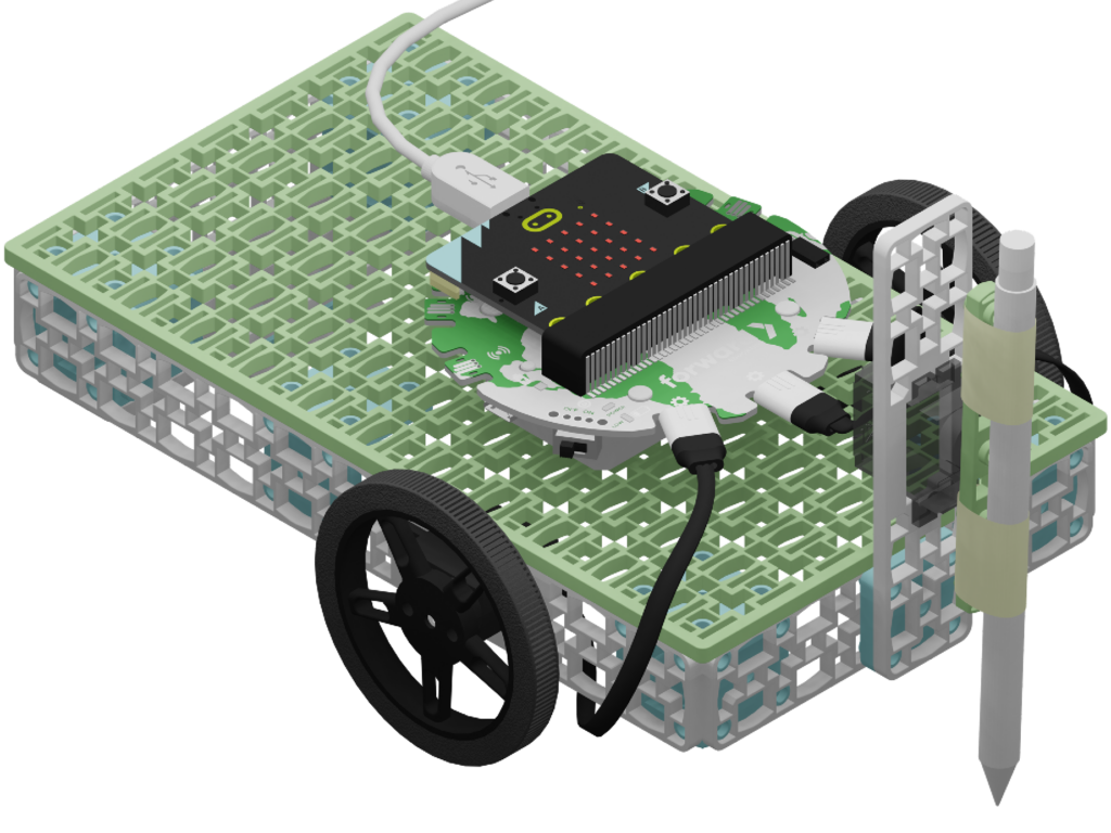 A 3D render of Forward Education's automated tree seeder project build