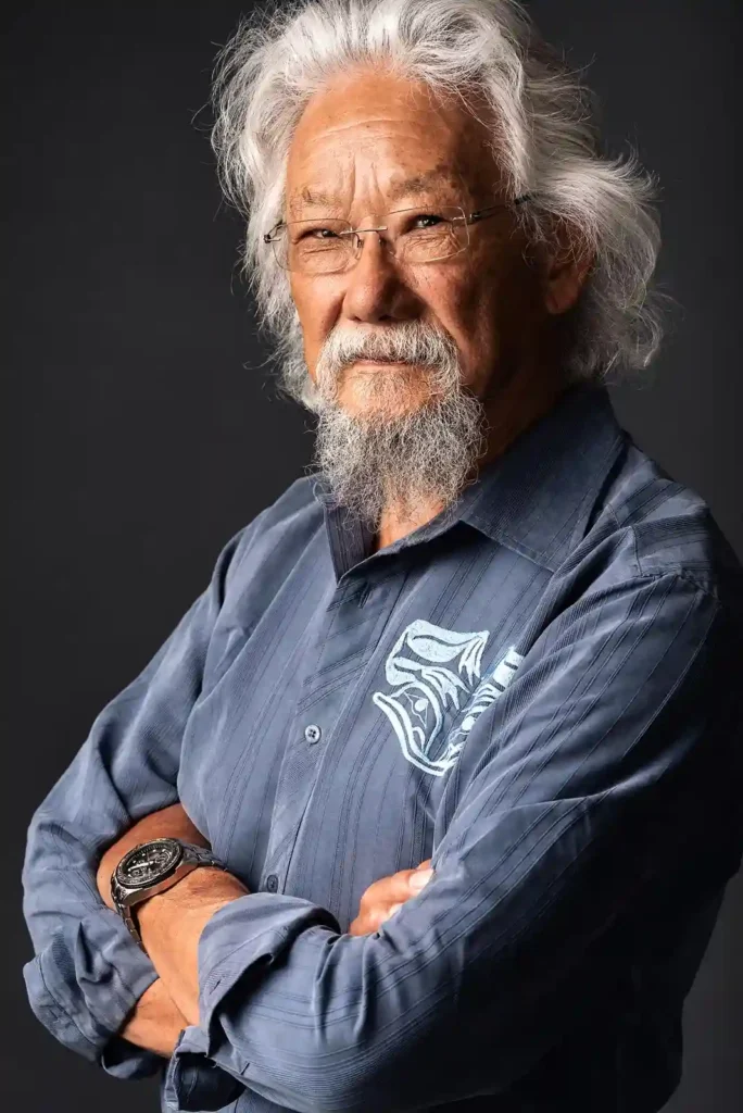 A portrait of David Suzuki