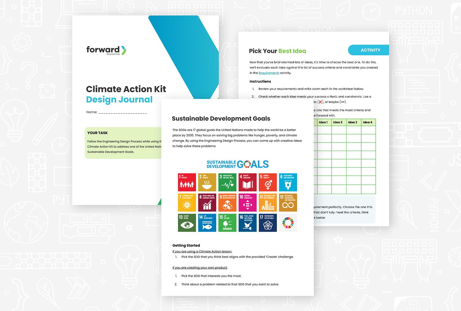 Preview of Climate Action Kit Design Journal