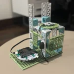 Forward Education's Smart Garbage Bin Project with the bin set to closed