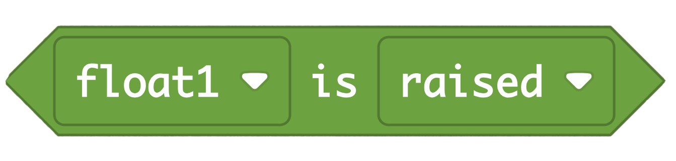 float is raised/lowered