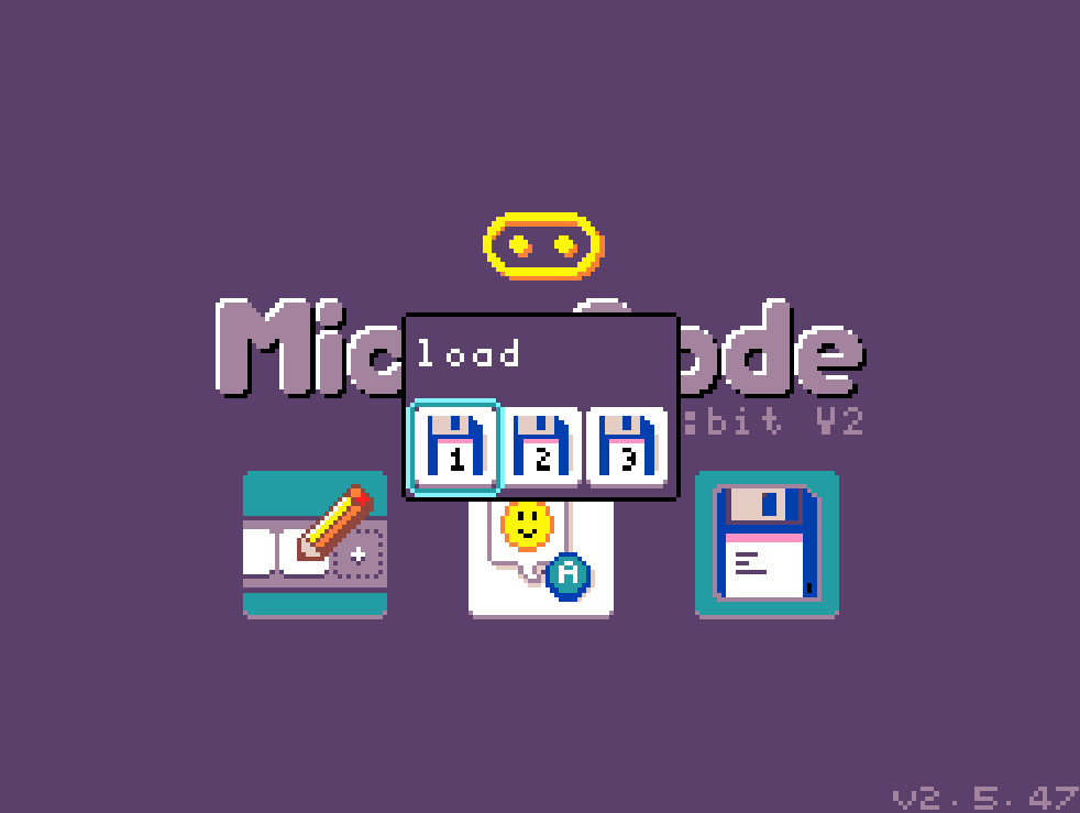 MicroCode screenshot. MicroCode 'Save File 1' selected.