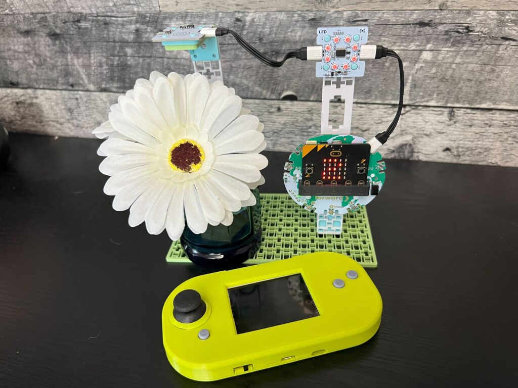 Forward Education's bee counter build next to a CodeCTRL device.