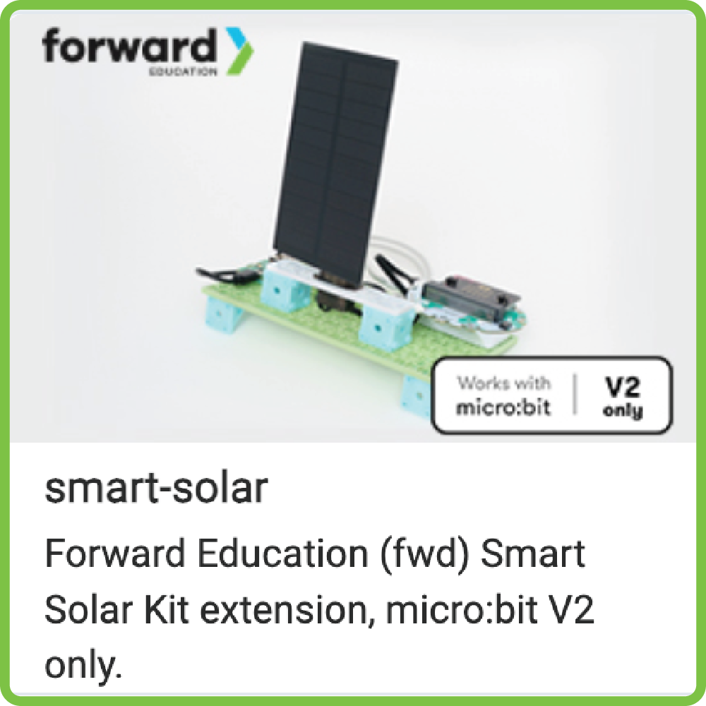 Forward Education MakeCode extension for the Smart Solar Energy Kit