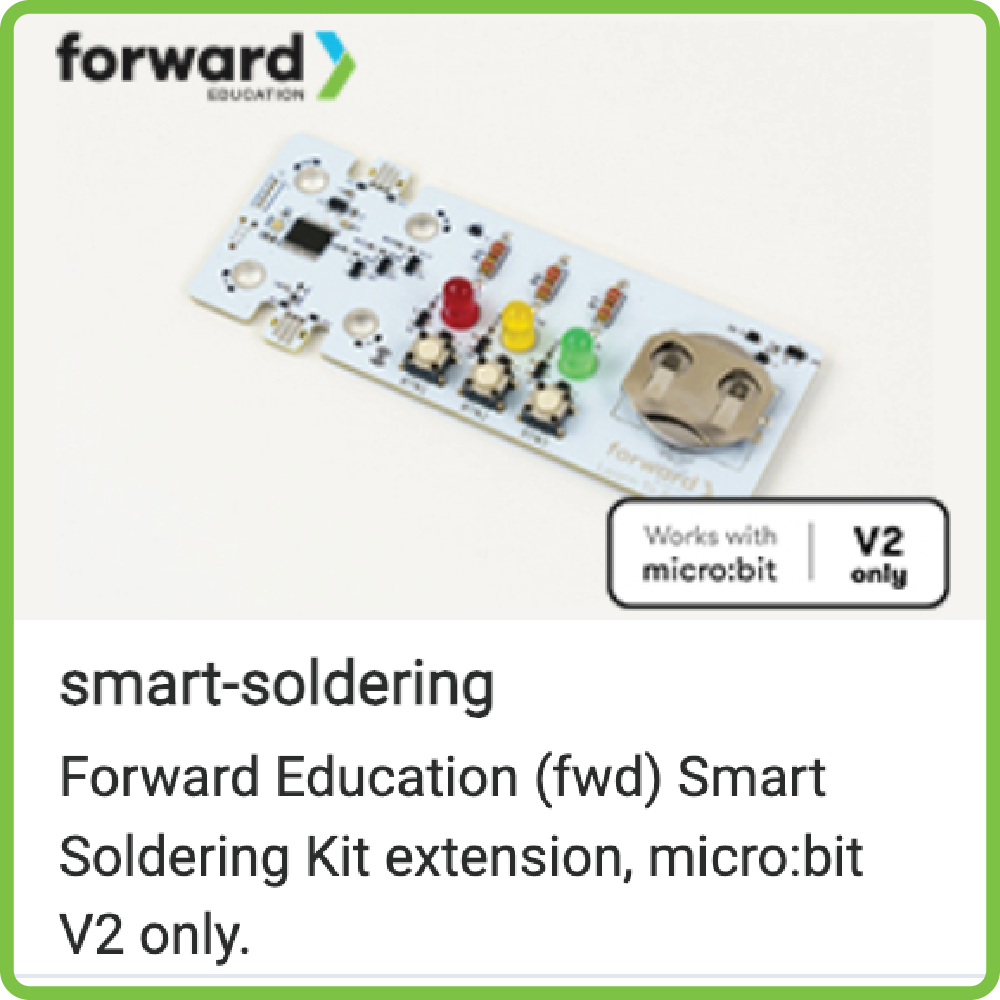 Forward Education MakeCode extension for the Smart Soldering Kit